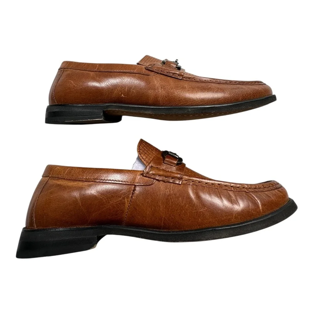 CURT & LARSON Men's‎ Crespo Cog Loafers Buckle Bit Leather Tan US 11